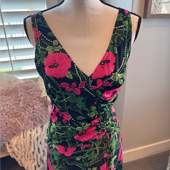 Maeve Anthropologie ruched midi dress - Picture 8 of 16